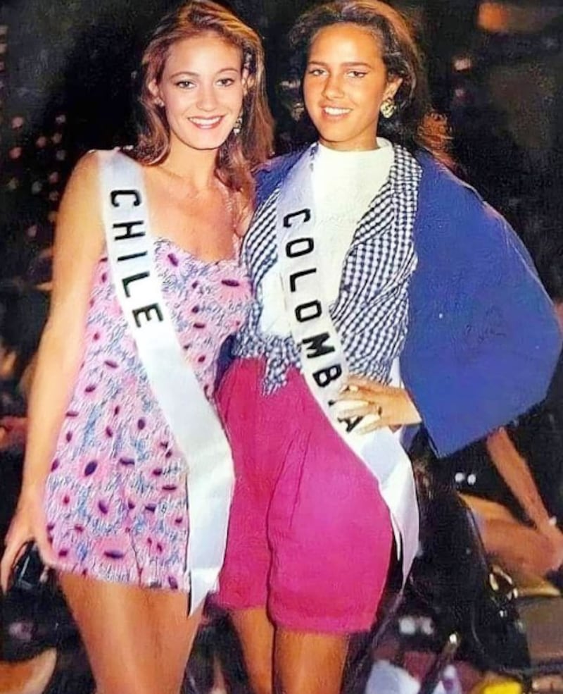 Marcela Vacarezza en Miss Universo 1992