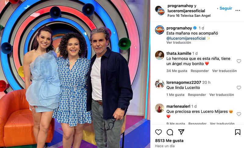 Lucero Mijares acude a 'Hoy' con el look en tendencia para primavera