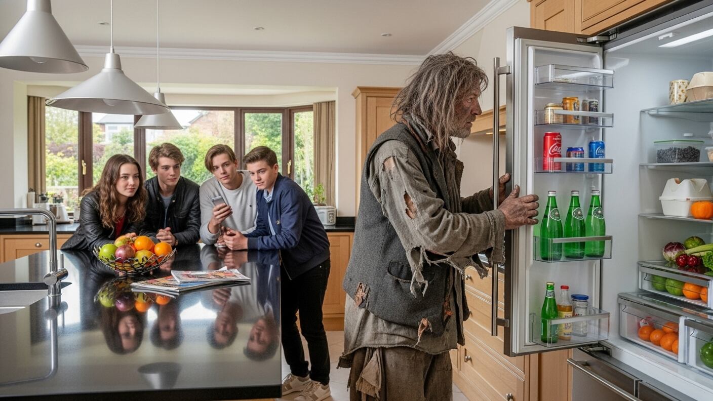 Broma del vagabundo en casa / IA Whisk-FW