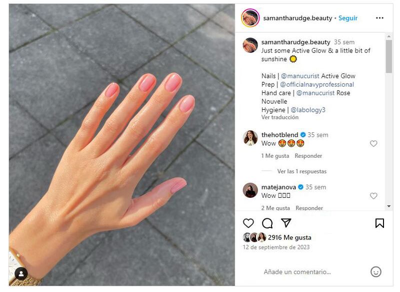Los tintes de uñas son la última tendencia en cuanto a manicura natural