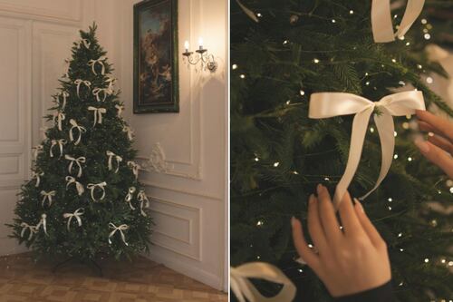 3 ideas para poner moños en tu pino de Navidad: son sencillas, económicas y muy ‘coquette’