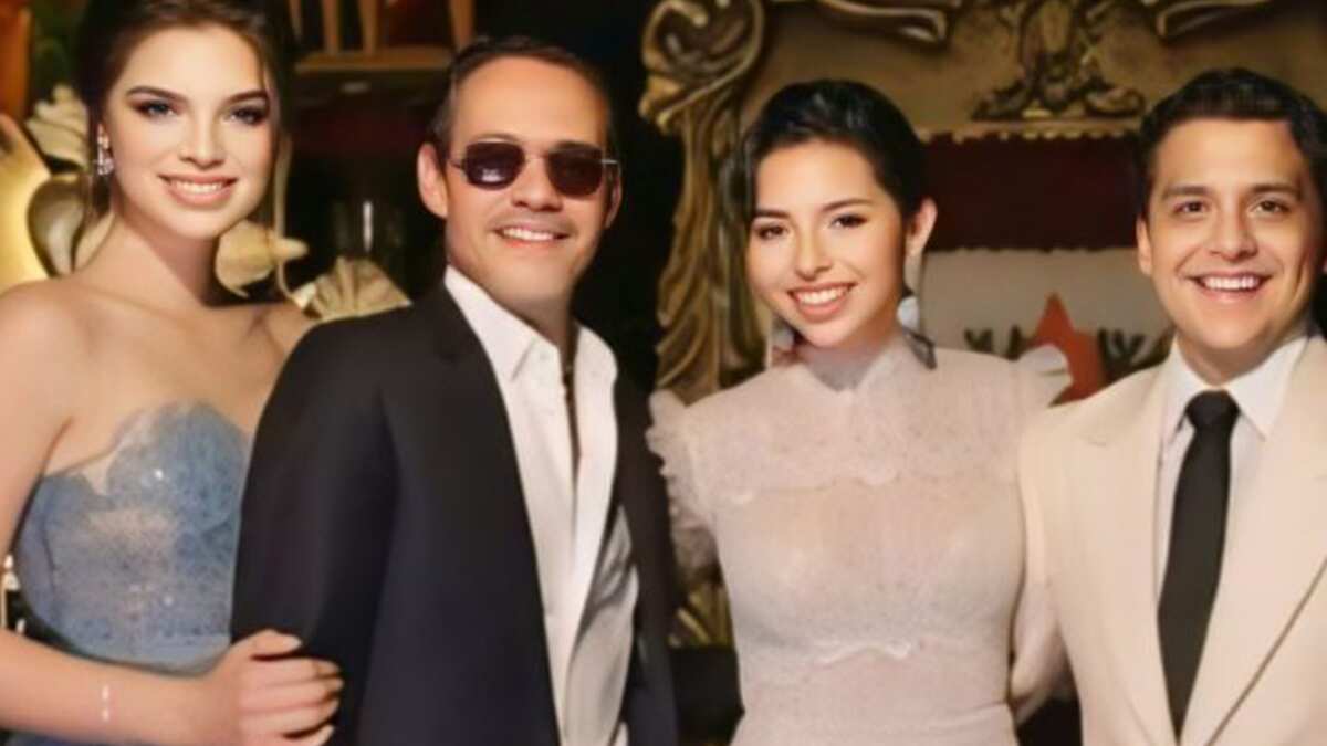 Nodal y Ángela Aguilar con Nadia Ferreira