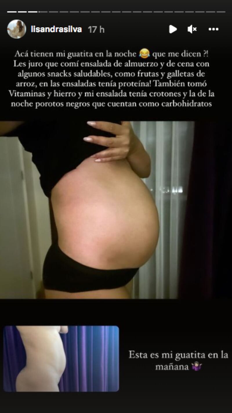 Lisandra Silva habló sobre los cambios en su cuerpo durante su segundo embarazo