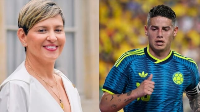 Foto la reacción de Verónica Alcocer tras controversia de Antonella Petro con James Rodríguez.