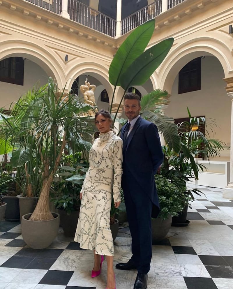 Victoria y David Beckham