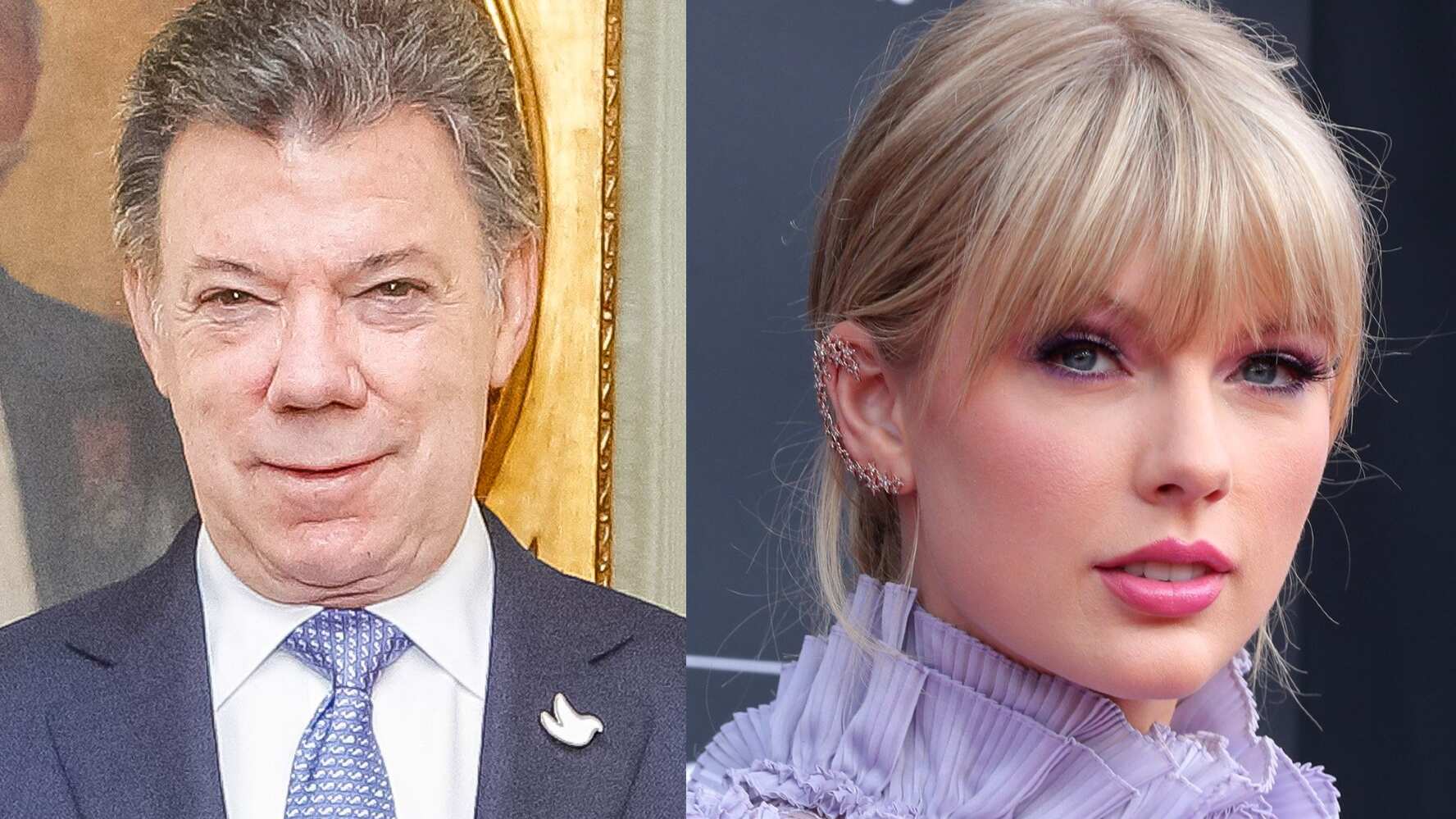 Juan Manuel Santos y Taylor Swift