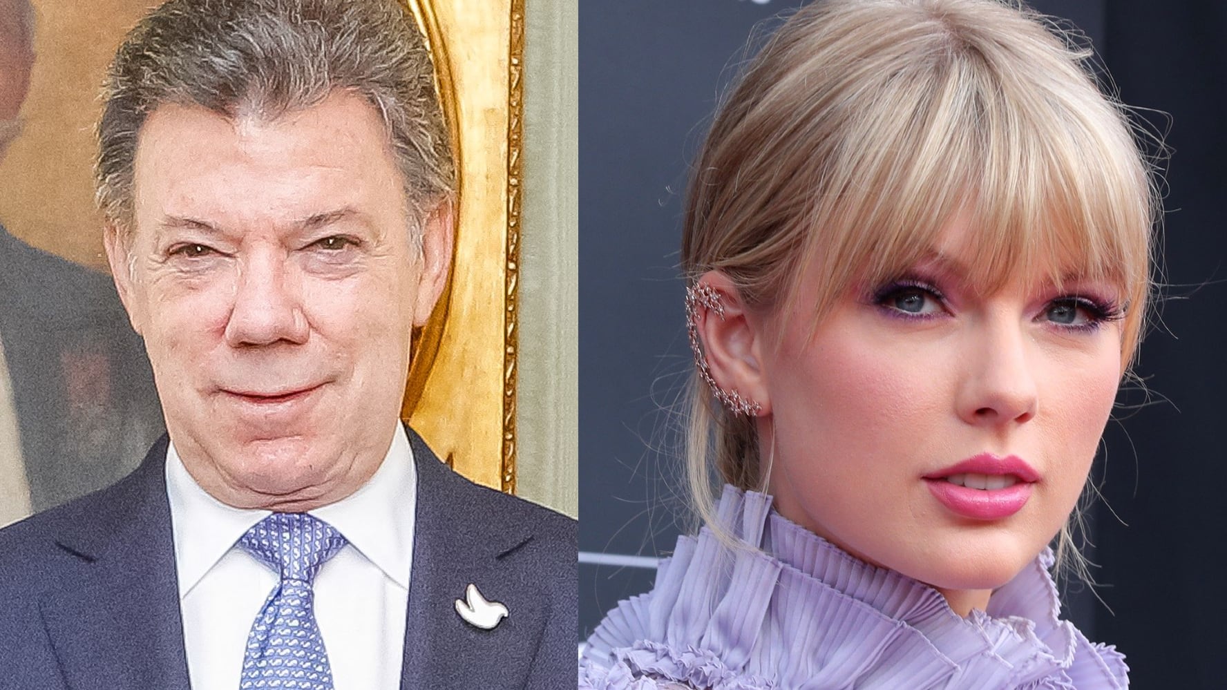 Juan Manuel Santos y Taylor Swift
