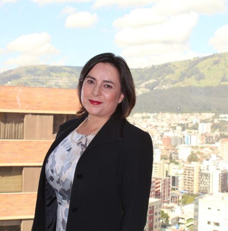 María Eulalia Silva, presidenta ejecutiva de la Cámara de Minería del Ecuador
