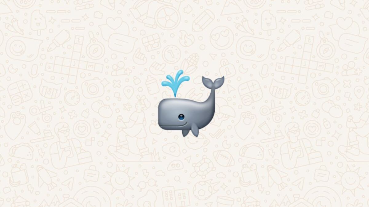El emoji de ballena soltando un chorro es de los más enigmáticos en WhatsApp