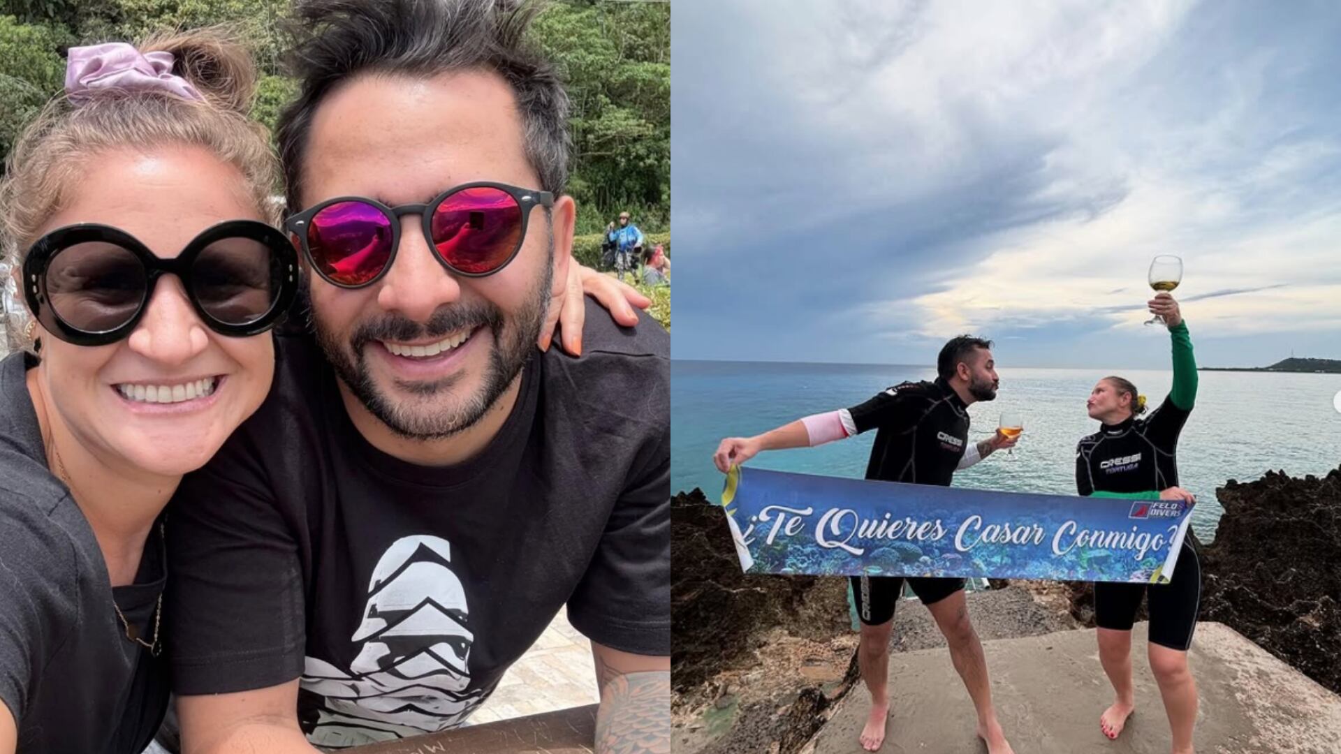 Vicky Berrio y su prometido, Edison Boniek (07-10-2025)