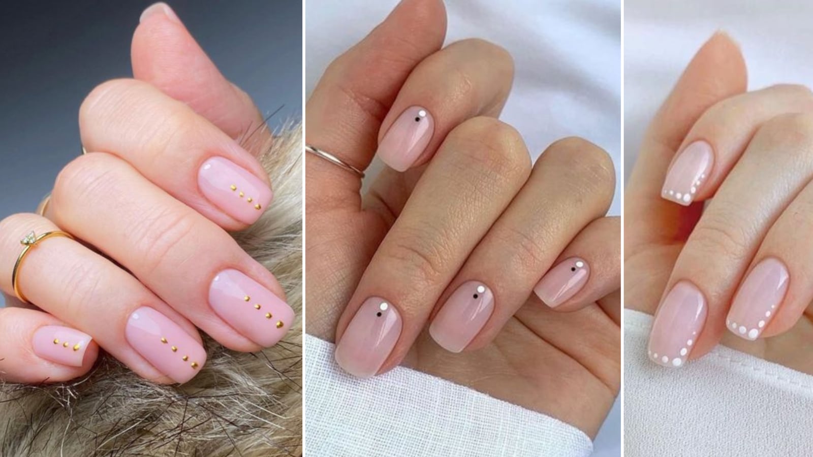 Uñas con puntitos 2023