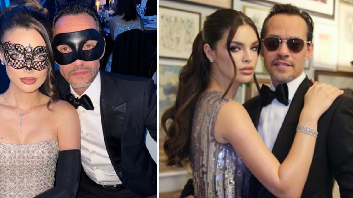 Nadia Ferreira y Marc Anthony gesto