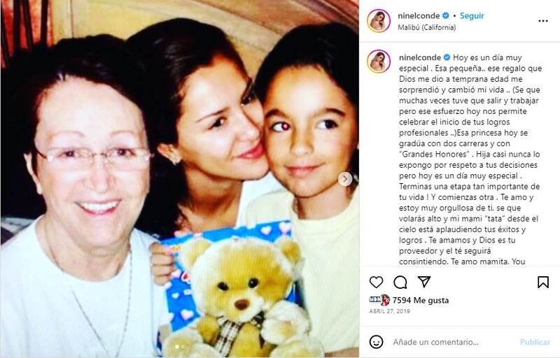 Ninel Conde, su madre y su hija