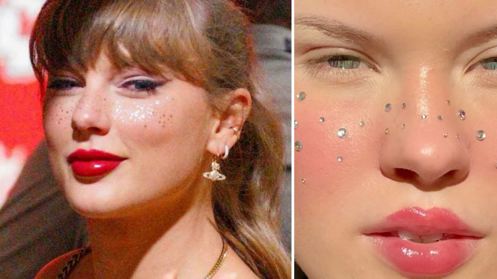 Pecas con glitter