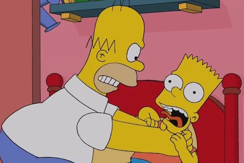 Homero Simpson dejará de estrangular a Bart por considerarlo abuso infantil