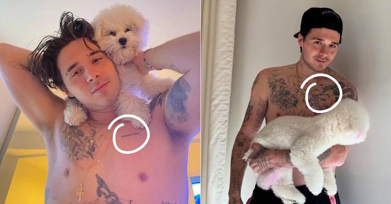 Brooklyn Beckham oculta tatuaje en honor a su madre