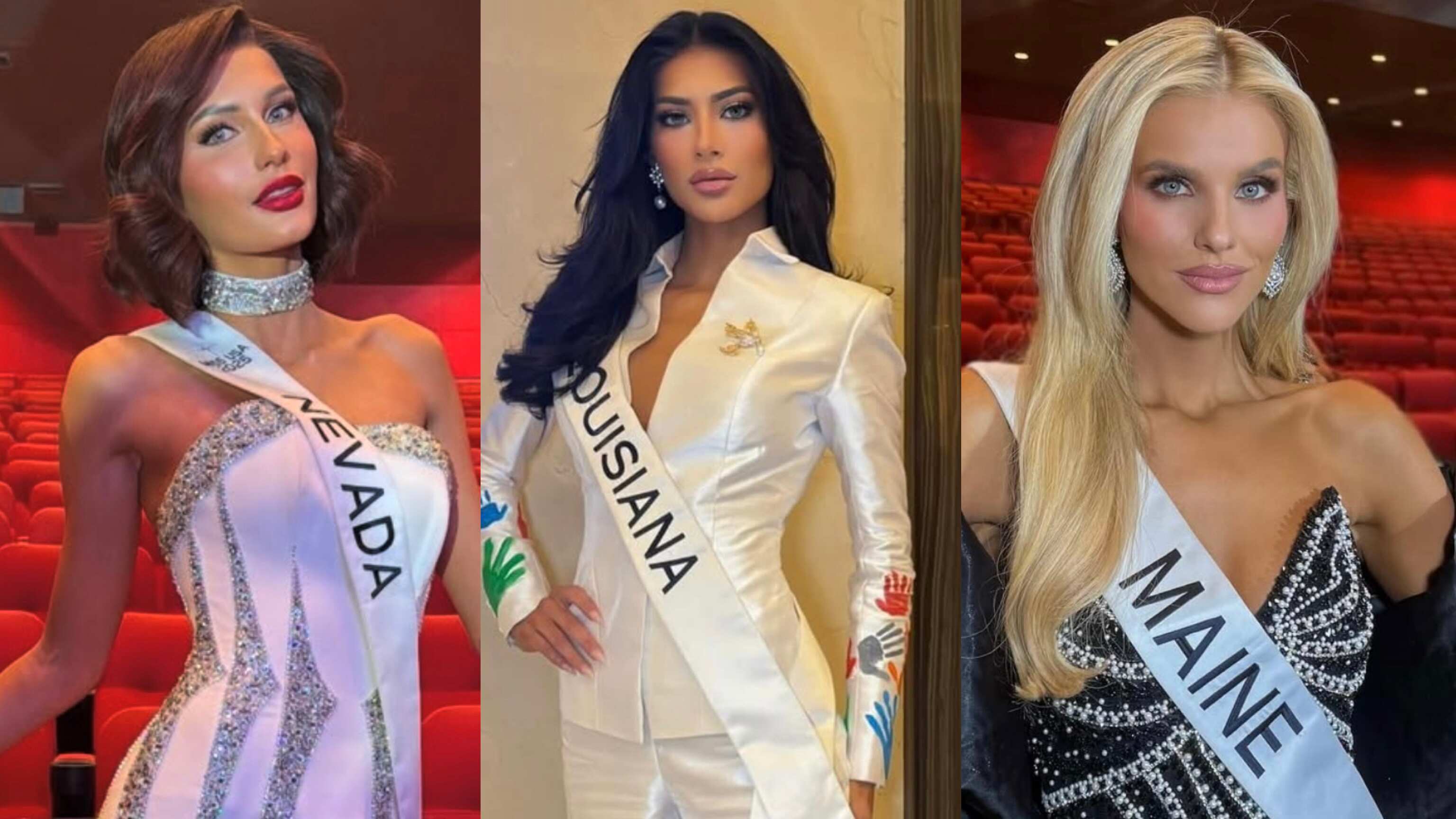 Miss Nevada, Miss Luisiana y Miss Maine.