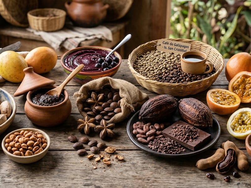 Ingredientes de 4 regiones ecuatorianas