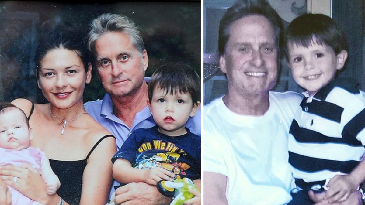 Los hijos de Catherine Zeta-Jones y Michael Douglas