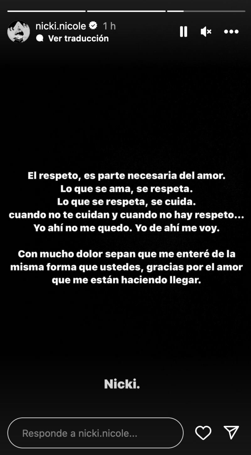 Nicki Nicole rompe el silencio sobre su ruptura con Peso Pluma