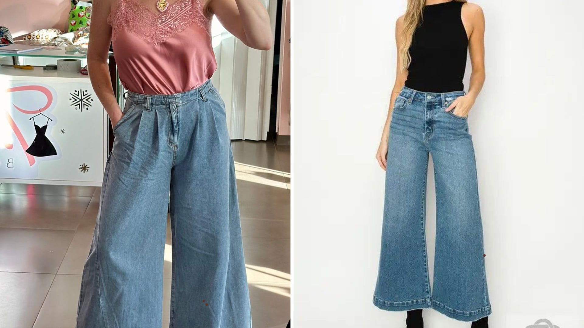 ¿Qué son los jeans palazzo? Cómo usar la tendencia que fusiona confort y elegancia a los 20 y hasta los 50+