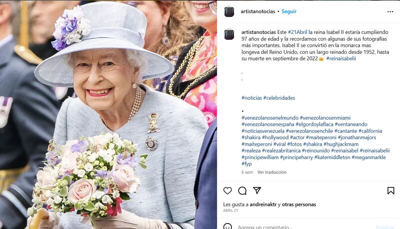 Reina Isabel II