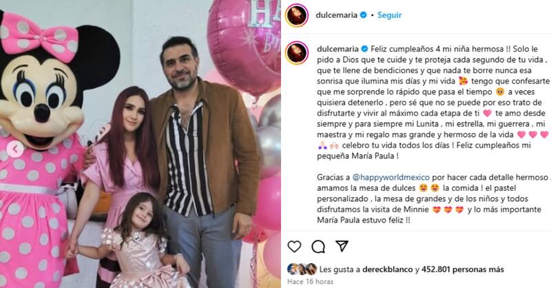 Entre globos rosas y tiernos detalles: así fue la hermosa y elegante fiesta de hija de Dulce María en su cumpleaños 4