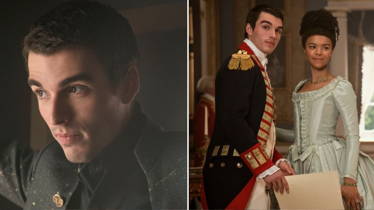 Corey Mylchreest encarna al rey George III en su juventud en 'Queen Charlotte'