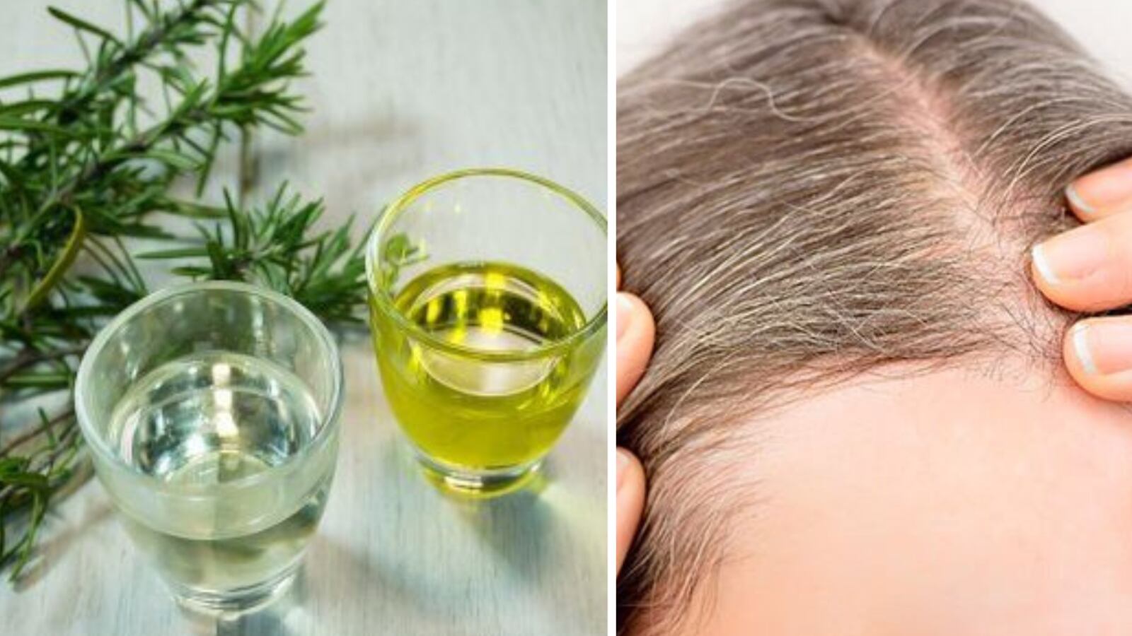 Champú de bicarbonato y romero para canas