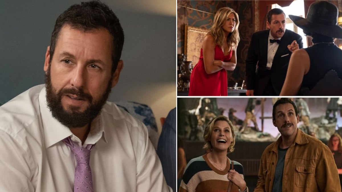 Adam Sandler en las películas No estás invitada a mi bat mitzvá, Misterio a bordo y El Halloween de Hubie