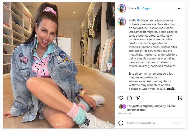 Thalía se ve y se siente mejor que nunca a sus 51 años