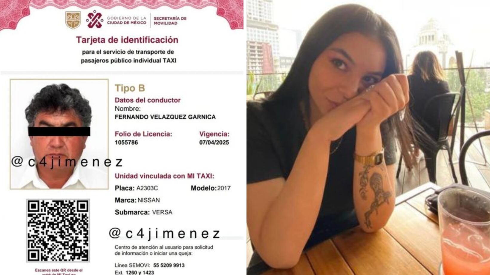 Lidia Gabriela, mujer que perdió la vida tras arrojarse de un taxi para impedir su secuestro.