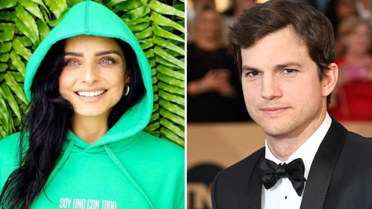 "Llévalo a la luna por todas", Aislinn Derbez le confiesa su amor a Ashton Kutcher y esta fue su reacción