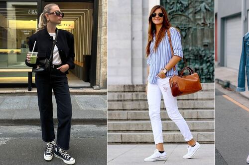¡Reta al tiempo! Converse y jeans, la combinación que nunca puede faltar: así los puedes usar para verte moderna