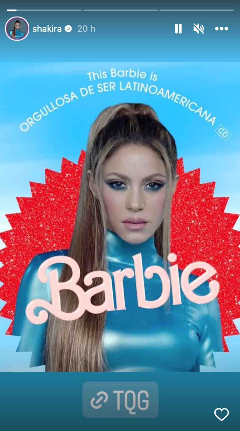 Shakira se une al trend de Barbie
