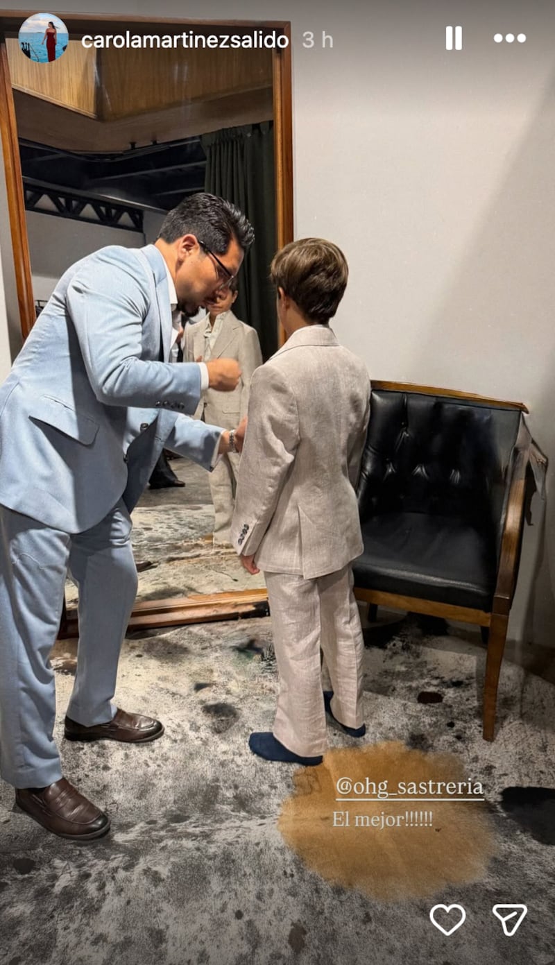 Carola Martínez compartió detalles de la primera comunión de su hijo
