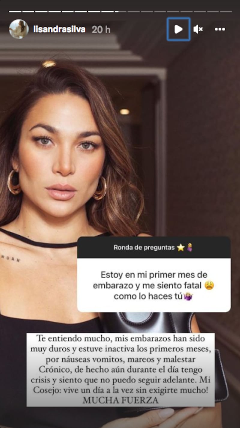 Lisandra Silva se refirió a las molestias en su segundo embarazo