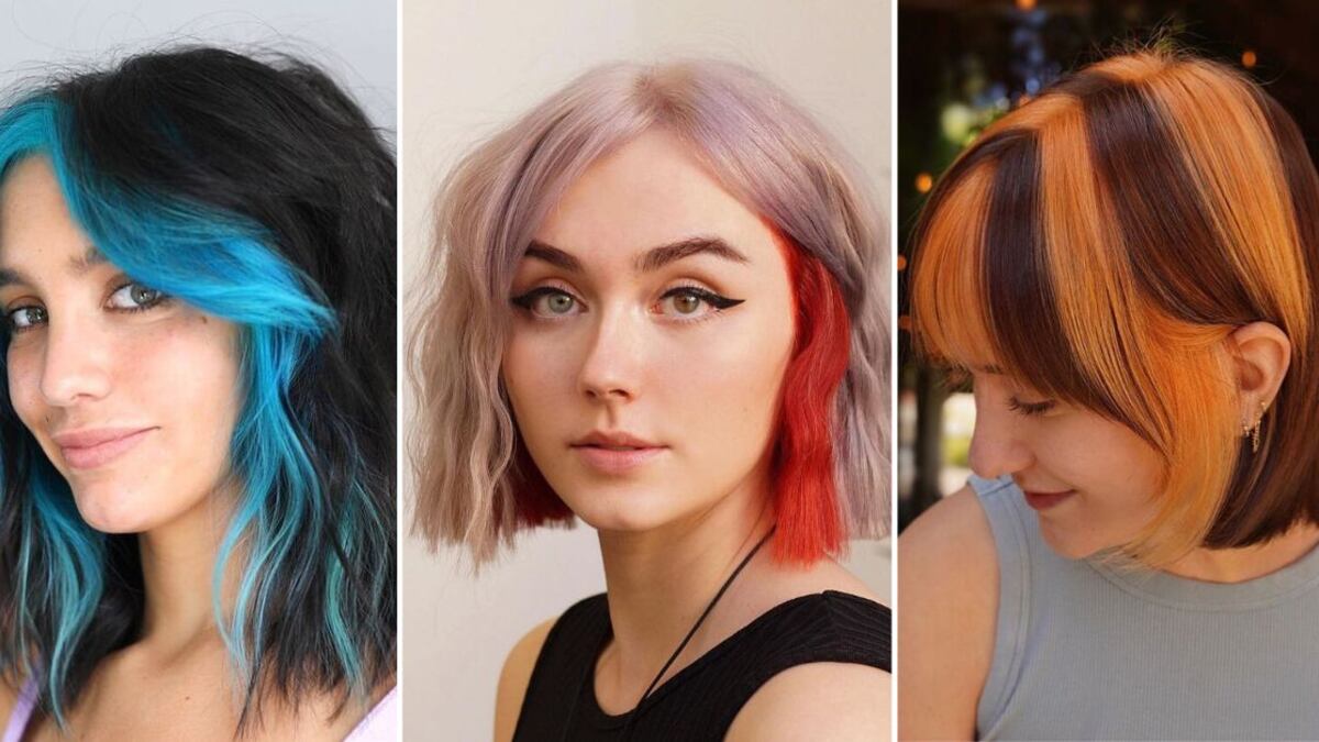 Las mechas de colores son una apuesta ideal para cambiar de imagen si eres una mujer intrépida