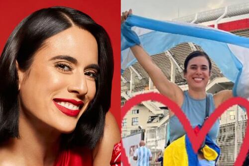¿Los saló? A Carolina Ramírez le dieron ‘palo’ por llevar la bandera de Argentina en final contra Colombia