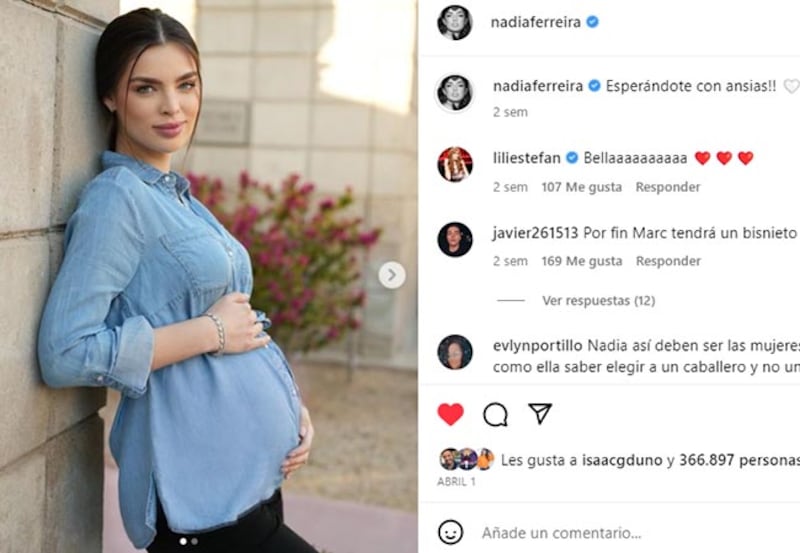 Nadia Ferreira embarazada