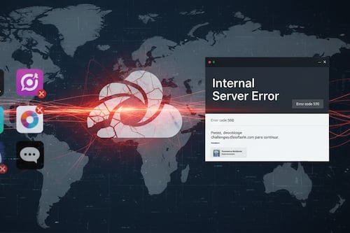 ¿Qué está pasando en internet? Error de Cloudflare tumba X, Canva, ChatGPT y mucho más