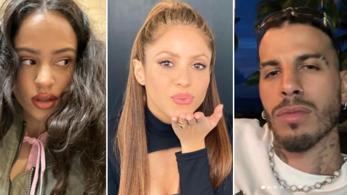 Shakira, Rauw Alejandro y Rosalía ruptura