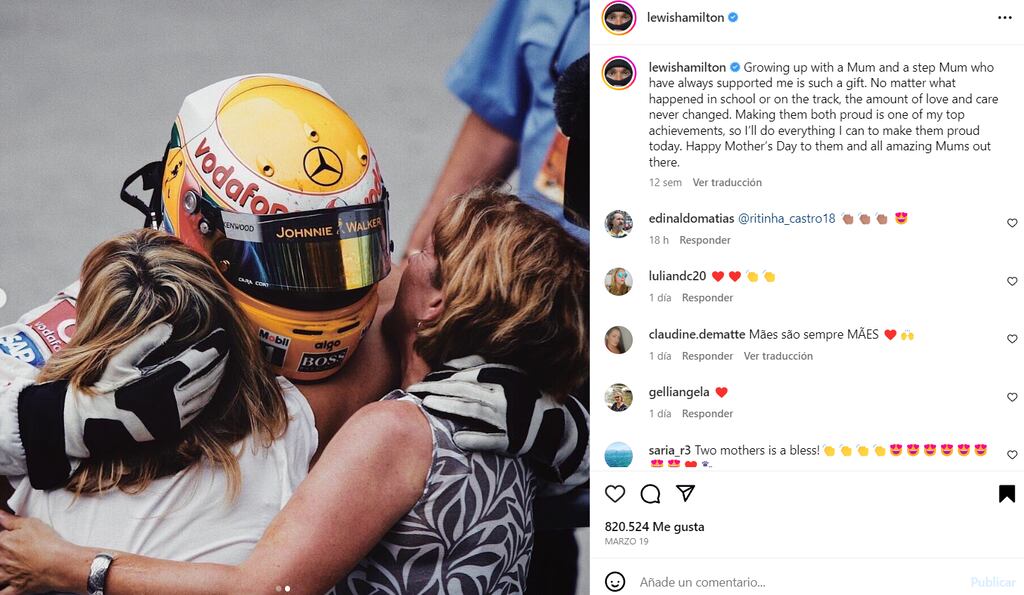 Lewis Hamilton: quienes son su mamá biologica y madrastra – Nueva Mujer