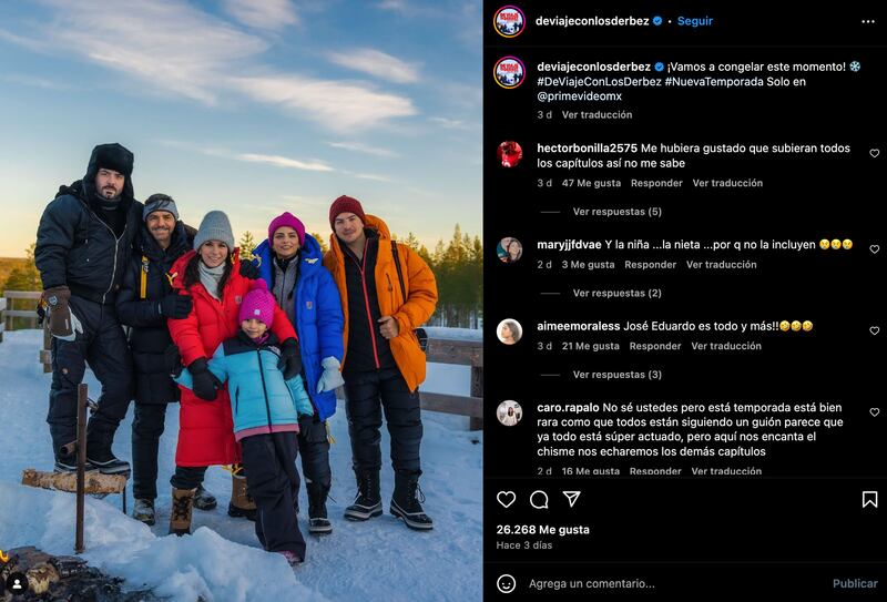 Eugenio Derbez y su familia
