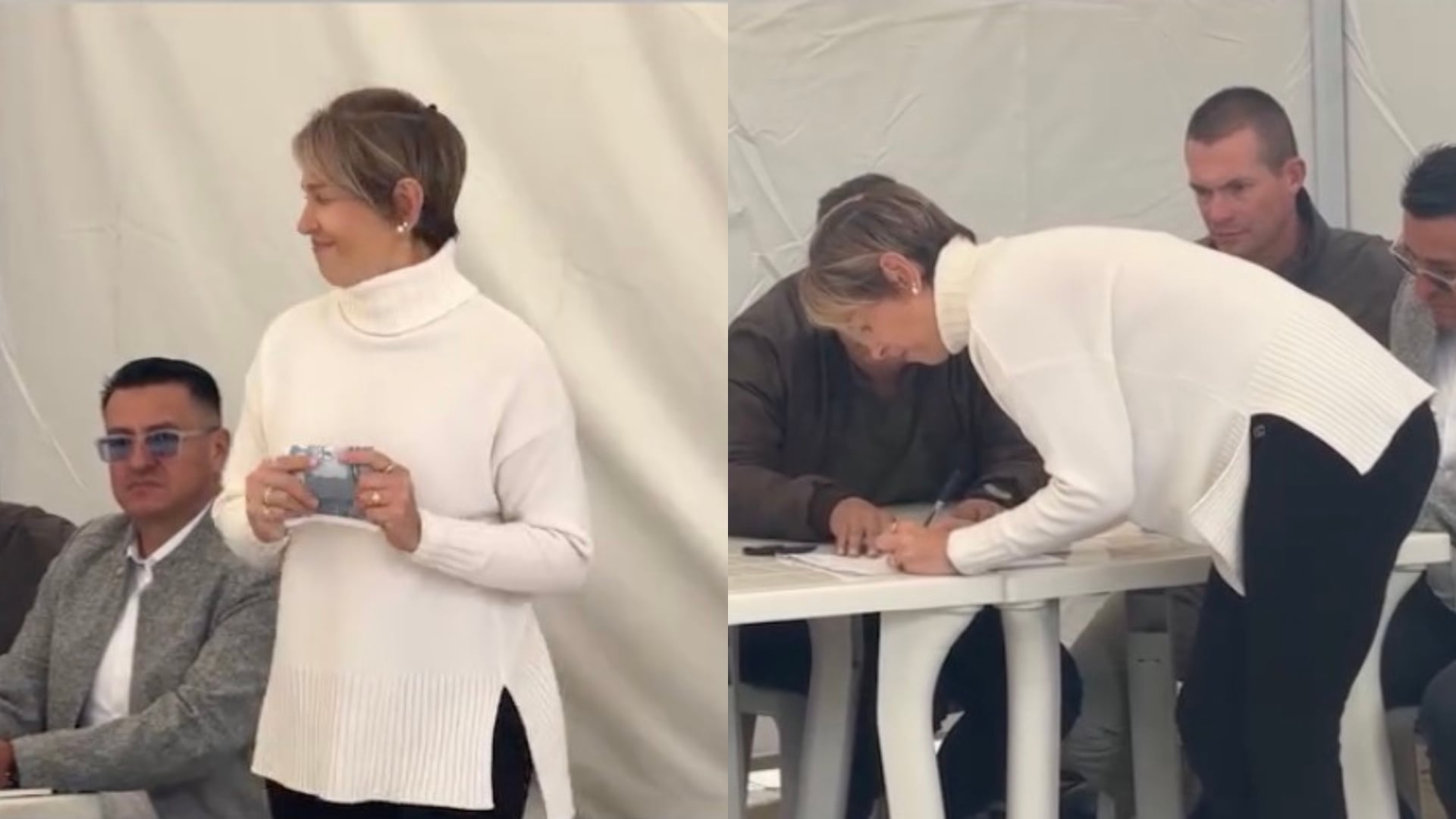 Véronica Alcocer votando 2026