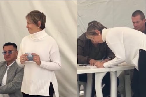 Véronica Alcocer apareció sin Gustavo Petro en las urnas de votación: ¿Reveló su voto?