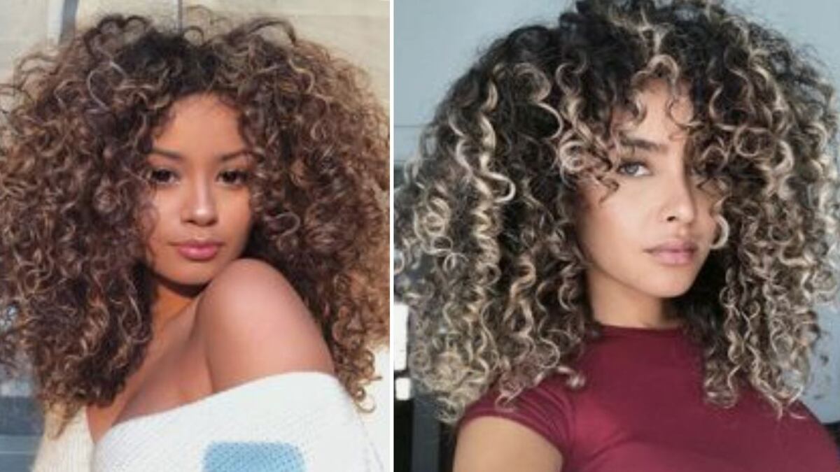 Mechas balayage para pelo rizado para mujeres de 30 a 50 años: 12 estilos más rejuvenecedores