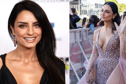 Hasta con una panty media en la cabeza, Aislinn Derbez demuestra que puede ser una diosa