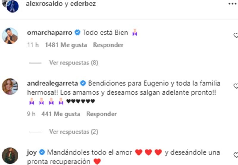 Famosos que mostraron su amor y apoyo a Eugenio Derbez tras accidente