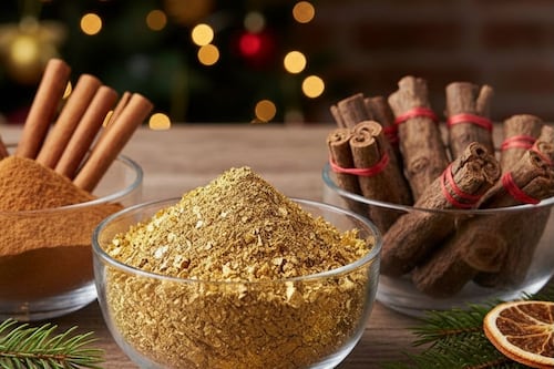 Polvo dorado, canela y siete machos: los “ingredientes” claves para una Navidad de prosperidad, según Mhoni